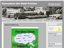 Tablet Screenshot of gymnasium-frechen.de